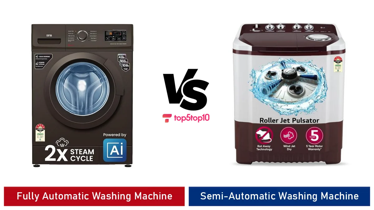 fully automatic vs semi automatic washing machine