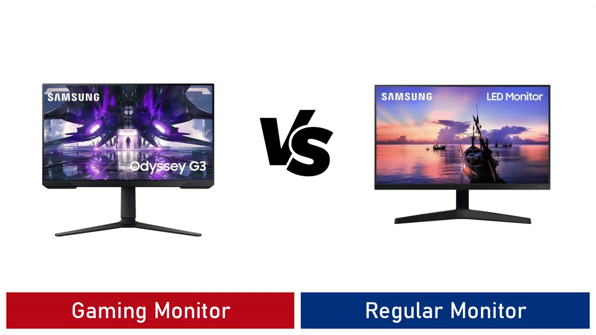 gaming monitor vs regular monitor