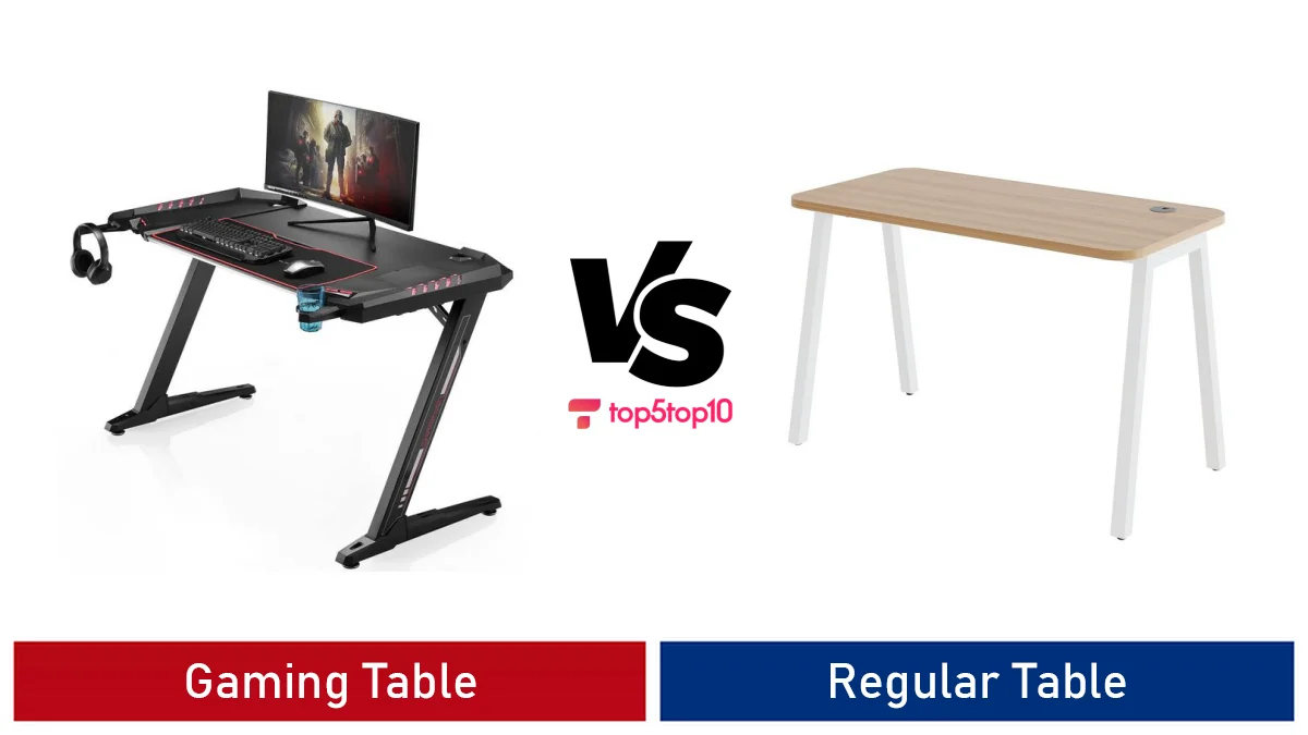 gaming table vs regular table