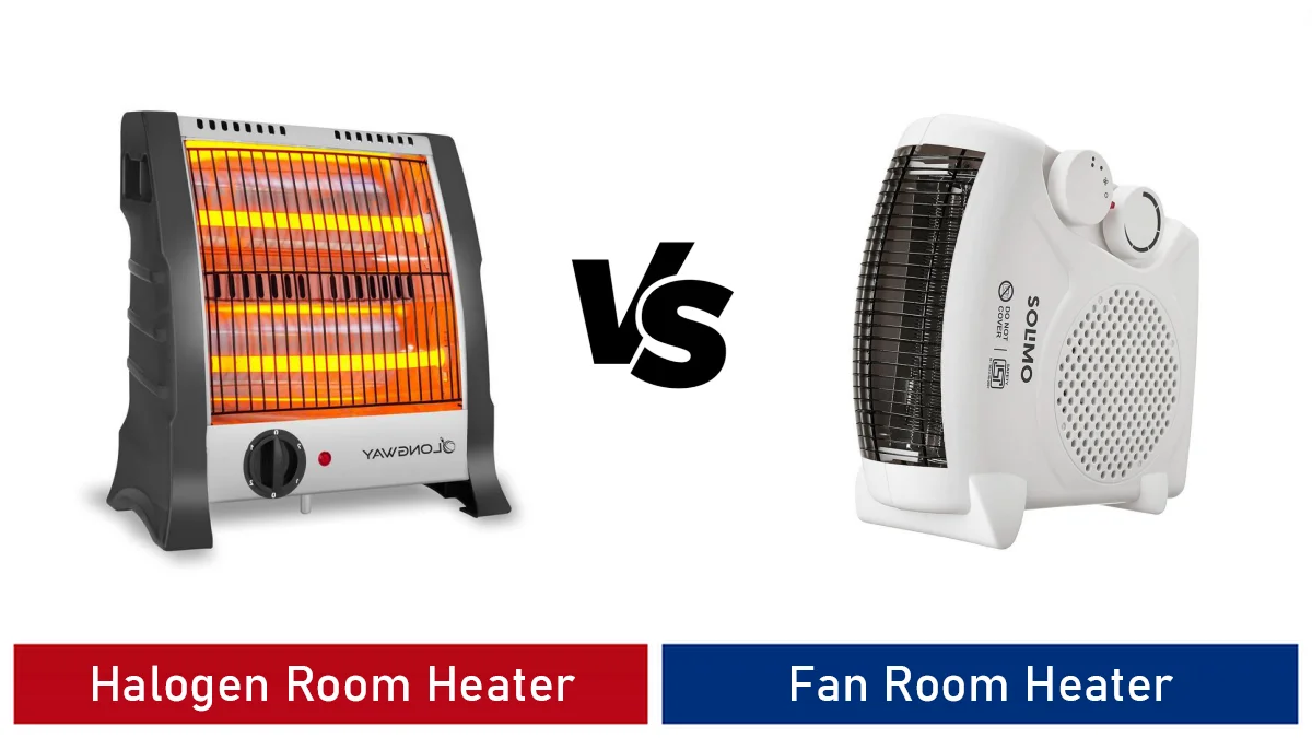 halogen vs fan room heater