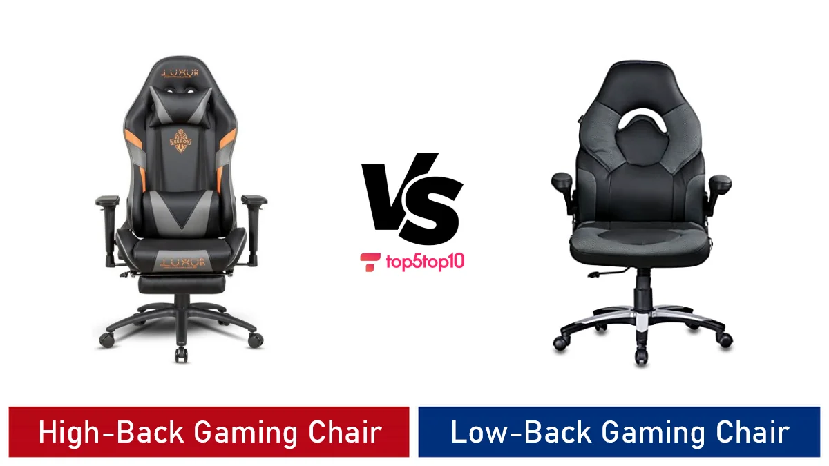 high back vs low back gaming chair