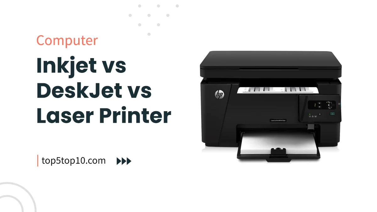 inkjet vs deskjet vs laser printer