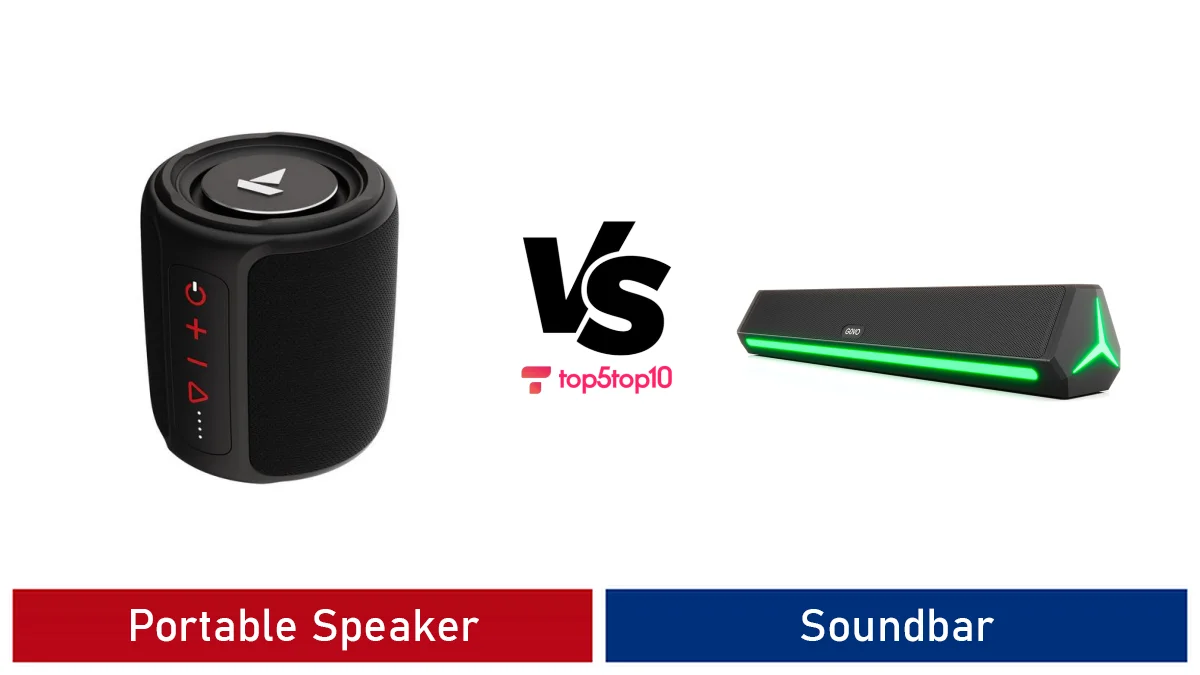 portable speaker vs soundbar